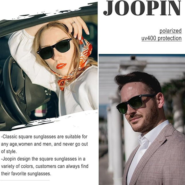 Joopin Square Sunglasses Polarized UV Protection Trendy Designer Sun Glasses Men Women