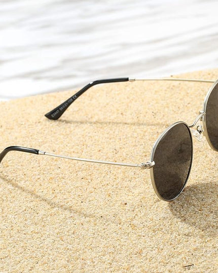 Pro Acme Small Round Metal Polarized Sunglasses for Women Retro Designer Style