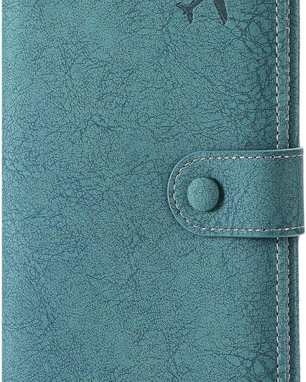 RFID Blocking Passport Wallet Cover Case Travel Document Organizer for Women and Men,Travel Wallet for Credit Card