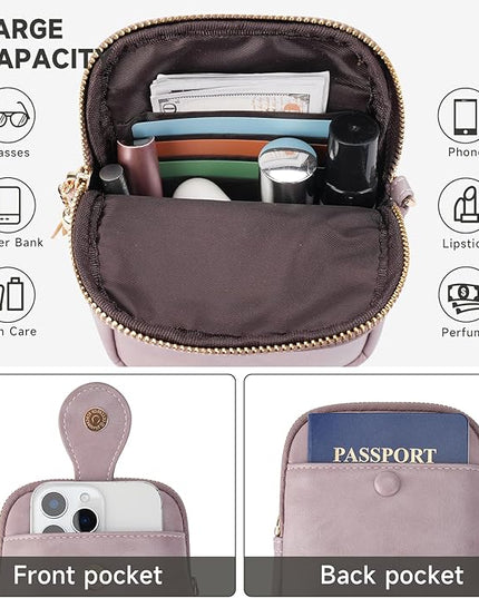 Small Crossbody Bags for Women, Lightweight Mini Cute Cell Phone Purse for Women with Tassel Shining Butterfly