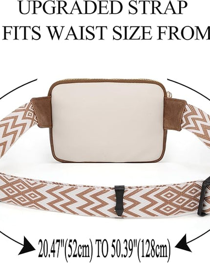 UTO Fanny Pack for Women Crossbody Trendy Fashion Belt Purse Chest Waist Hip Bumbag for Outdoor Shopping Travel Hiking
