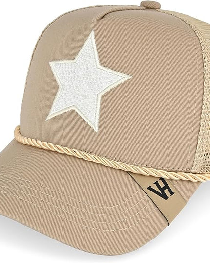 VINTAGE HAVANA Trucker Hats Women | Mesh Adjustable Snapback Hat | Men & Women Cute Trendy Fashion Baseball Cap
