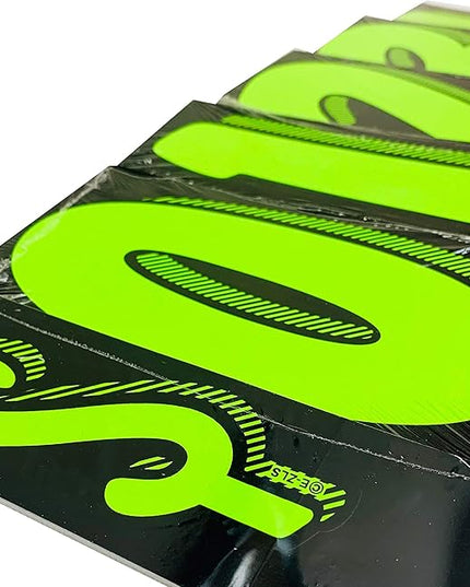 EZ Line Vinyl Decals for Cars Chartreuse Large Number Stickers 11 Dozen Windshield Numbers Pro Pack Dealer Supplies