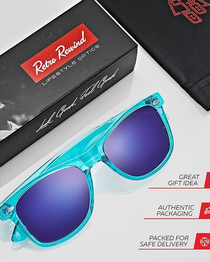 Retro Rewind Polarized Sunglasses for Men and Women - UV Protection Classic Sun Glasses