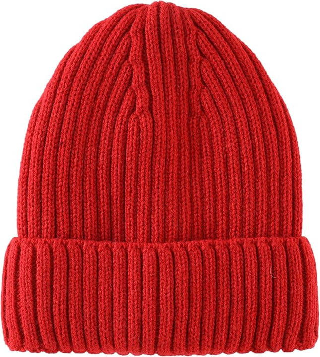 Connectyle Fleece Lined Cuffed Beanie Hat for Men Women Knitted Winter Wool Beanies Skull Cap Warm Watch Hat