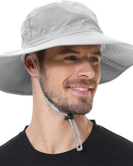 ZOORON Boonie Hat UPF 50+ Cooling Sun Hat for Men and Women,Wide Brim Bucket Hats with UV Protection for Safari Hiking Beach
