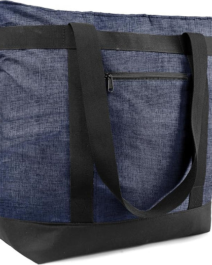 BeeGreen Cooler Bag Soft Leakproof Insulated Tote with Zipper for Beach Travel Grocery