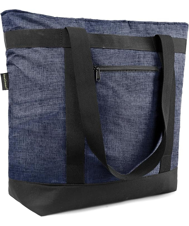 BeeGreen Cooler Bag Soft Leakproof Insulated Tote with Zipper for Beach Travel Grocery
