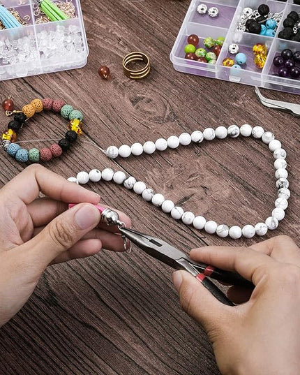 Anezus 1900 Pcs Earring Making Kit with Jewelry Hooks, Fish Hook Earrings, Backs, Jump Rings for Repair, Gifts