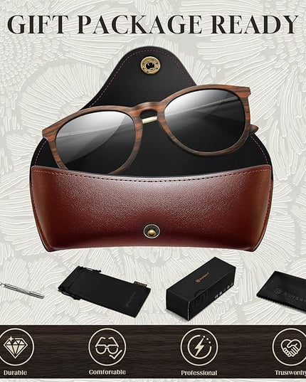SUNGAIT Premium Vintage Round Sunglasses for Women Men Classic Retro Trendy Style