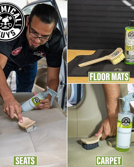 Chemical Guys Foaming Citrus Fabric Clean, Carpet and Upholstery Cleaner - Car Carpet Cleaner for Seats, and Floor Mats, Safe for Home, Office & More, Citrus Scent - 16 oz