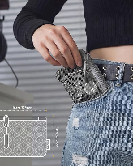 VULKIT Small Zip Wallet 2 Packs Coin Pouch Mini Travel Bag Multifunctional Pouch Change Holder