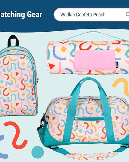 Wildkin ECO rPET Insulated Original Lunch Bag – Durable, Stylish, Ideal for School & Travel - Confetti Peach