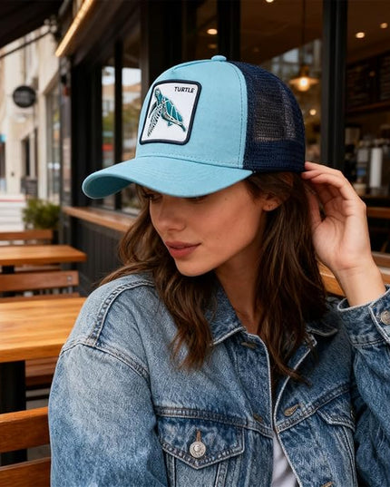 Classic Unisex Various Animal Series Embroidery Farm Adjustable Mesh Snapback Trucker Hat