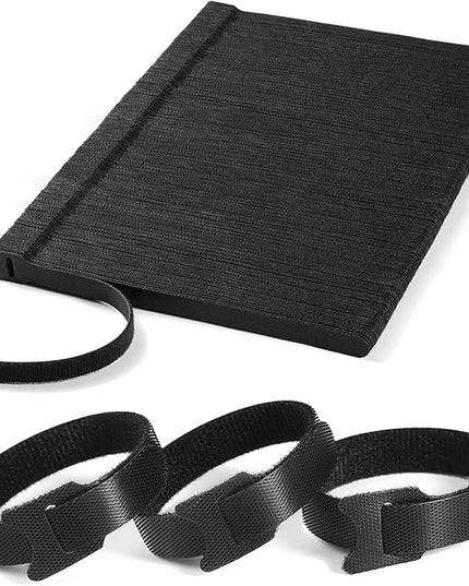 200 PCS 8 Inches Reusable Cable Ties | Adjustable Cord Wraps, Cable Straps | Hook & Loop Cord Organizer, Cable Management