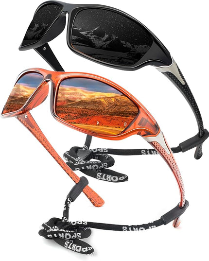 KALIYADI 4 Pack Polarized Sunglasses-Men Sports Sun-glasses: Mens Sunglasses UV Protection for Fishing Driving Cycling