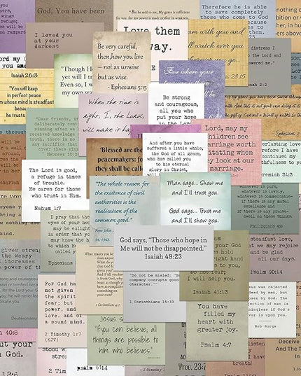 60PCS Bible Verse Stickers: Inspirational Christian Stickers for Women, Men, Teens - Perfect for Water Bottle, Laptop, Bible