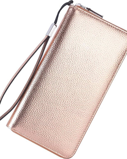 Lavemi Small Compact Women Wallet RFID Blocking Genuine Leather Bifold Purse with ID Windows