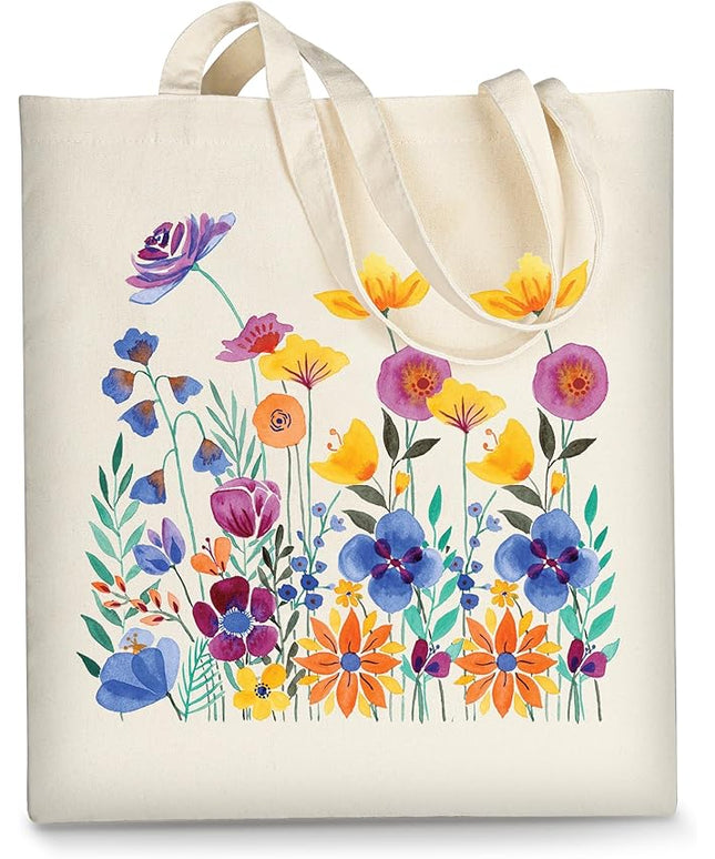 AUSVKAI Canvas Tote Bag for Women, Aesthetic Cute Grocery Grocery Reusable Cotton Gift Bag for Shooping Beach Trendy Gifts