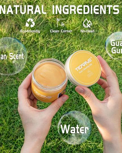 TICARVE Car Cleaning Gel Car Detailing Putty Car Cleaning Putty Gel Auto Detailing Tools Car Interior Cleaner Car Cleaning Kits Cleaning Slime Keyboard Cleaner Yellow