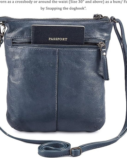 Crossbody Sling Bag for Women Small Real Leather Purse Vintage Travel Crossover Shoulder Bag Handmade