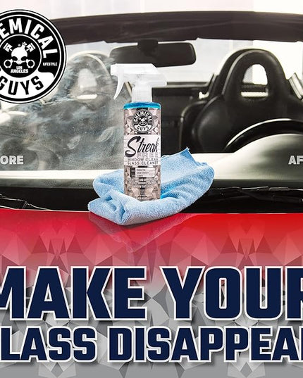 Chemical Guys CLD30016 Streak Free Glass & Window Cleaner (Works on Glass, Windows, Mirrors, Navigation Screens & More; Car, Truck, SUV and Home Use), Ammonia Free & Safe on Tinted Windows, 16 fl oz
