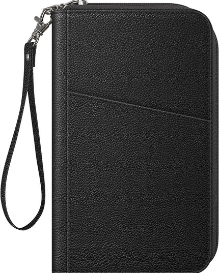 Fintie Family Passport Holder Wallet, RFID Blocking Travel Document Organizer Clutch Bag Credit Cards Case Cover for Women Men