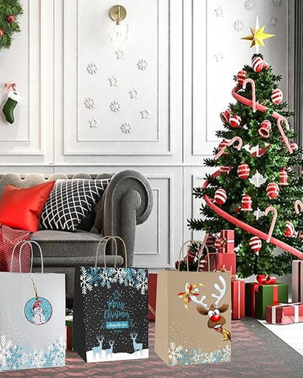 White Paper Bags with Handles Bulk 10x5x13 400Pcs, Kraft Bags, White Gift Bags Bulk, White Kraft Paper Bags, White Shopping Bags, Party Bags, White Craft Bags, Recyclable Paper Bags, Retail Bags