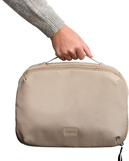 Bellroy Hanging Toiletry Kit Plus (8 Liter Travel Hanging Toiletry Bag) - Stone