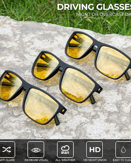 KALIYADI Polarized Sunglasses for Men, Lightweight Sun Glasses with UV Protection for Driving Fishing Golf