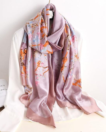 Silk Scarf Mulberry Silk Fashion Scarves Long Lightweight Shawl Wrap …