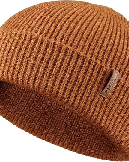 FURTALK Fisherman Beanie for Men Women 2 Styles Cuffless or Cuffed Knitted Unisex Winter Hat Outdoor All-Day Warmth