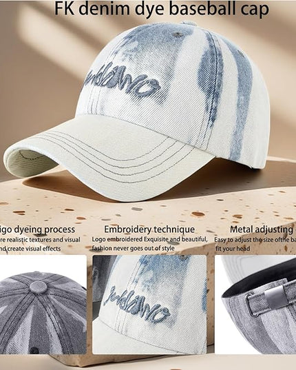 Trendy Unisex Graffiti Baseball Cap, Adjustable Cotton Baseball Cap for Men & Women, Athletic Streetwear Hat