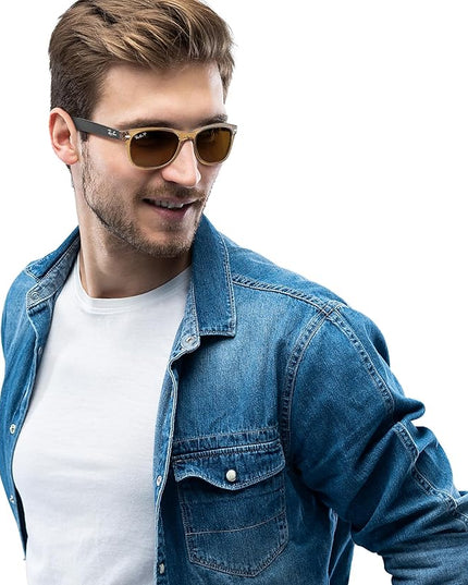 Ray-Ban RB2132 New Wayfarer Polarized Square Sunglasses
