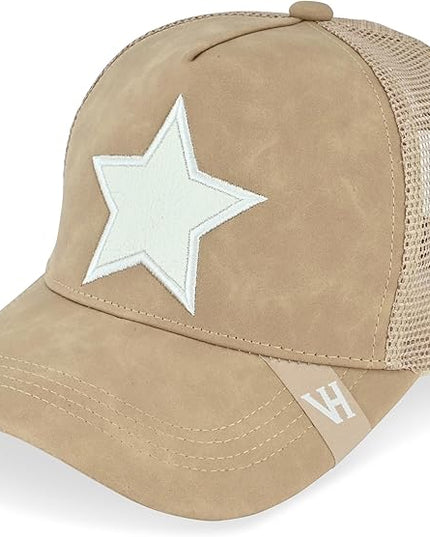 VINTAGE HAVANA Trucker Hats Women | Mesh Adjustable Snapback Hat | Men & Women Cute Trendy Fashion Baseball Cap