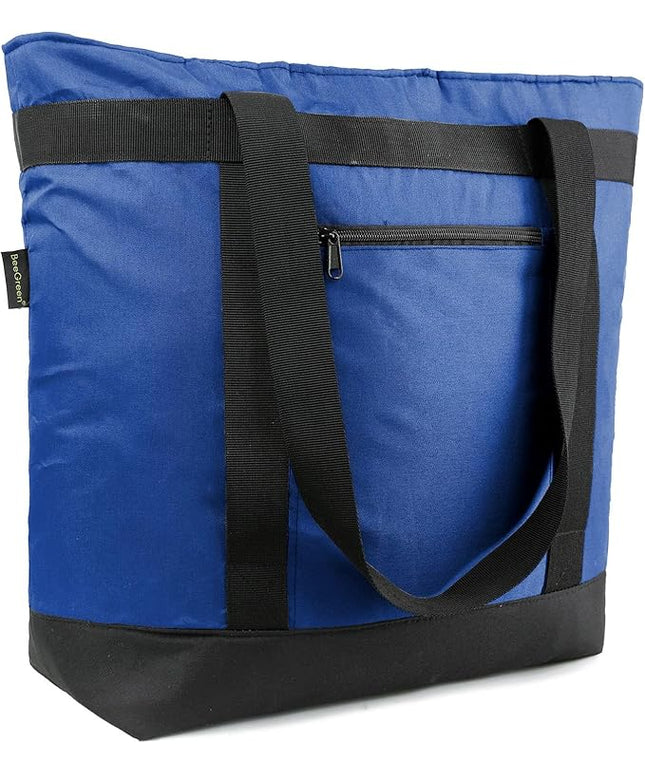 BeeGreen Cooler Bag Soft Leakproof Insulated Tote with Zipper for Beach Travel Grocery