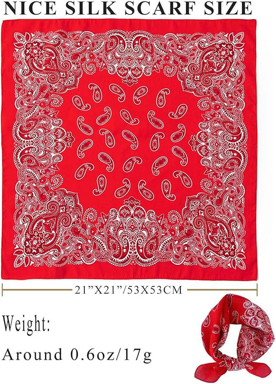 100% Mulberry Silk Scarf for Women Hair Lightweight Square Neckerchief Wrap For Head Scarves 21"