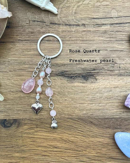 Cute Crystal Keychains Boho Key Rings for Car Keys Kawaii Bag Accessories Charms Bling Healing Teardrop Keyring Handmade