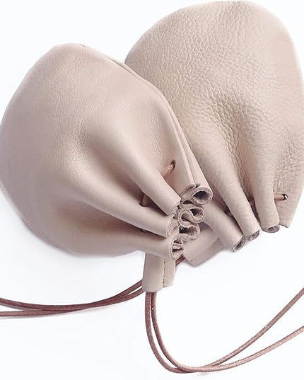 Fantastic Workmanship Genuine Leather Drawstring Coin Purse