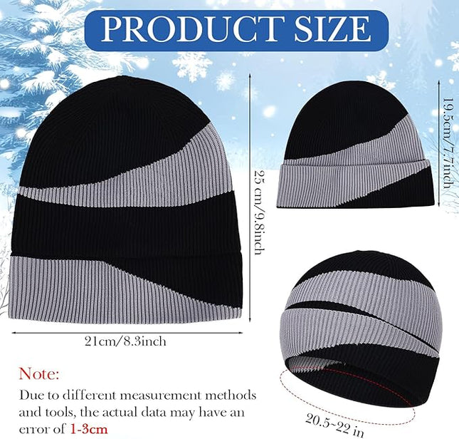 Yahenda 48 Pack Knit Beanies Hats Winter Beanie Hats Warm Knitted Cuffed Skull Cozy Cap for Men Women Unisex
