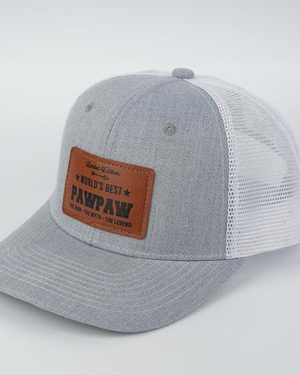 VIOZOFA Men's Hat Gifts - Men Cap Gifts for Christmas Father's Day Birthday Trucker Hat Leather Pattern Baseball Cap