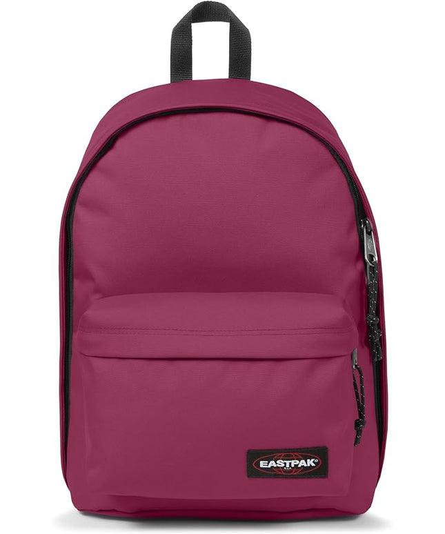 EASTPAK Out Of Office – 31L Backpack with Dual Compartments, 16” Laptop Sleeve, Security Pocket, Bottle Holder & Air Mesh Straps, Wine Burgundy