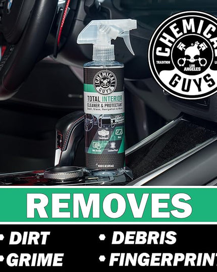Chemical Guys Total Interior Cleaner and Protectant, New Car Smell (Safe for Cars, Trucks, SUVs, Jeeps, RVs & More) 128 fl oz - SPI234