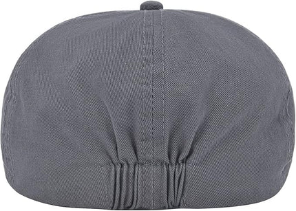 VOBOOM Cotton Washing Flat Cap Cabbie Hat Gatsby Ivy Irish Hunting Newsboy