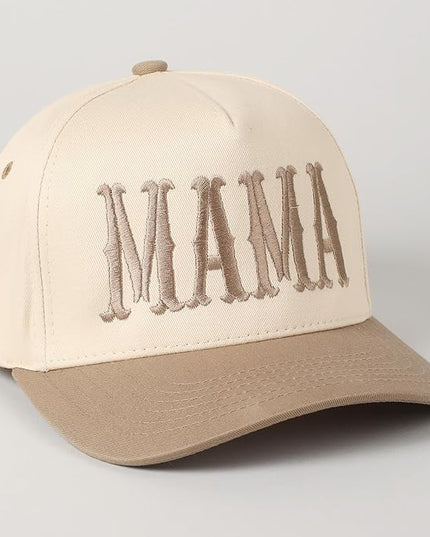 MIRMARU Two-Tone Vintage Canvas Trucker Hats for Men & Women, Adjustable Size Baseball Caps with Trendy Embroidered Design