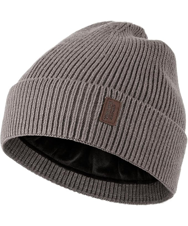 Wmcaps Winter Beanie for Men Women, Fleece Lined Beanie Soft Warm Knit Hat Ski Stocking Cuffed Cap