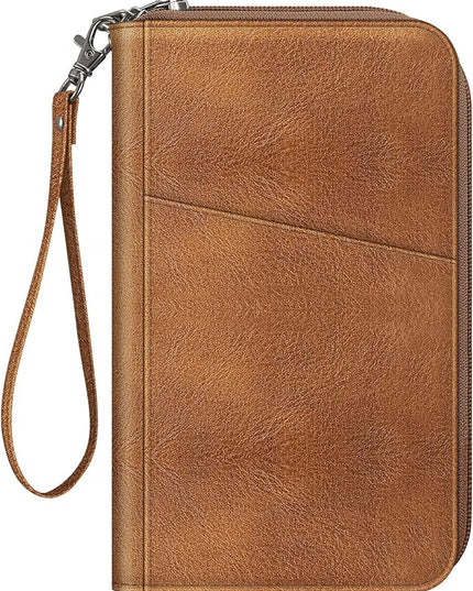 Fintie Family Passport Holder Wallet, RFID Blocking Travel Document Organizer Clutch Bag Credit Cards Case Cover for Women Men