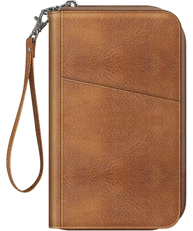 Fintie Family Passport Holder Wallet, RFID Blocking Travel Document Organizer Clutch Bag Credit Cards Case Cover for Women Men
