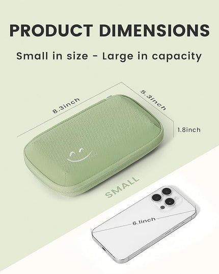 Travelkin Travel Cord Organizer, Small Electronic Organizer Travel Case, Cable Organizer Bag For Cords,Chargers Phone, Sd Card,Usbs