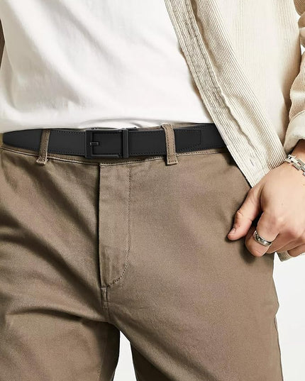CHAOREN Leather Ratchet Belt Men - Mens Belts Casual Accessories for Every Occasion (35mm)